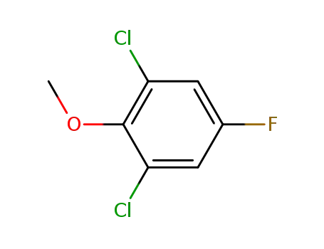 Molecular Structure of 392-24-5 (1,3-dichloro-5-fluoro-2-methoxybenzene)