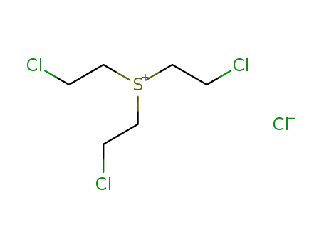 Molecular Structure of 28689-53-4 (tris(2-chloroethyl)sulfonium chloride)