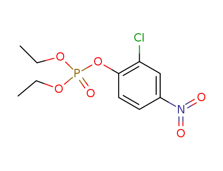 Molecular Structure of 106644-72-8 (Phosphoric acid, 2-chloro-4-nitrophenyl diethyl ester)