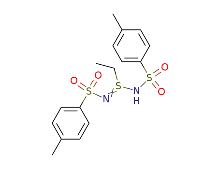 Molecular Structure of 81221-65-0 (<i>N</i>,<i>N</i>'-bis-(toluene-4-sulfonyl)-ethanesulfinamidyne)