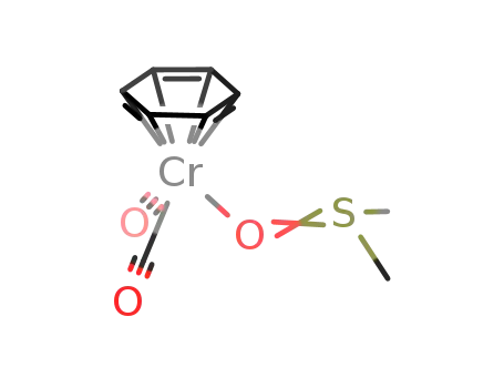 Molecular Structure of 12083-99-7 (C<sub>6</sub>H<sub>6</sub>Cr(CO)2OS(CH<sub>3</sub>)2)