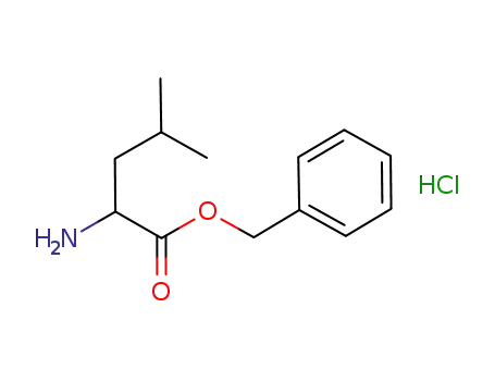 Molecular Structure of 1374963-75-3 (D,L-leucine benzyl ester hydrochloride)