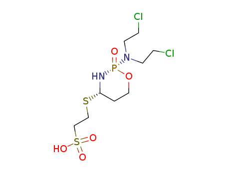 Ethanesulfonic acid,2-[[(2R,4R)-2-[bis(2-chloroethyl)amino]tetrahydro-2-oxido-2H-1,3,2-oxazaphosphorin-4-yl]thio]-,rel-