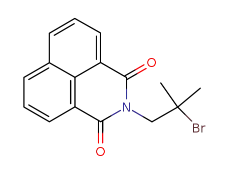 Molecular Structure of 105089-48-3 (N-(2-bromo-2-methylpropyl)-1,8-naphthalenedicarboximide)