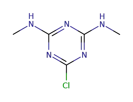 Molecular Structure of 2911-36-6 (1,3,5-Triazine-2,4-diamine,6-chloro-N2,N4-dimethyl-)