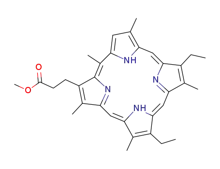 Molecular Structure of 2644-60-2 (χ-phylloporphyrin-XV)