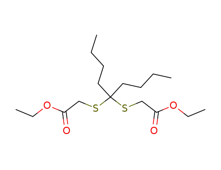 Molecular Structure of 860541-76-0 (4,4-dibutyl-3,5-dithia-heptanedioic acid diethyl ester)
