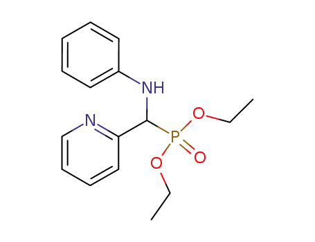 Molecular Structure of 21081-98-1 (Phosphonic acid, [(phenylamino)-2-pyridinylmethyl]-, diethyl ester)