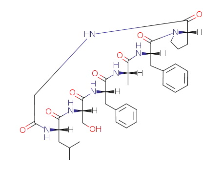 Molecular Structure of 164991-91-7 (cyclo(alanylphenylalanylprolylglycylleucylserylphenylalanyl))