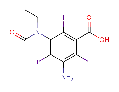 3-(아세틸에틸아미노)-5-아미노-2,4,6-트리요오도벤조산