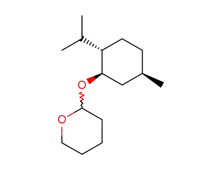 Molecular Structure of 97526-56-2 (2H-Pyran, tetrahydro-2-[[5-methyl-2-(1-methylethyl)cyclohexyl]oxy]-)