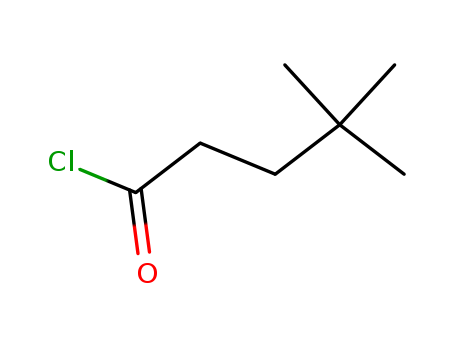 Molecular Structure of 15673-02-6 (Pentanoyl chloride, 4,4-dimethyl-)