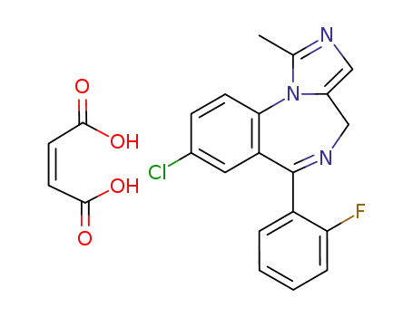 Molecular Structure of 59467-94-6 (Midazolam maleate salt)