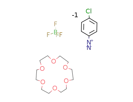 Molecular Structure of 74317-29-6 (18-crown-6/p-chlorobenzenediazonium tetrafluoroborate complex)