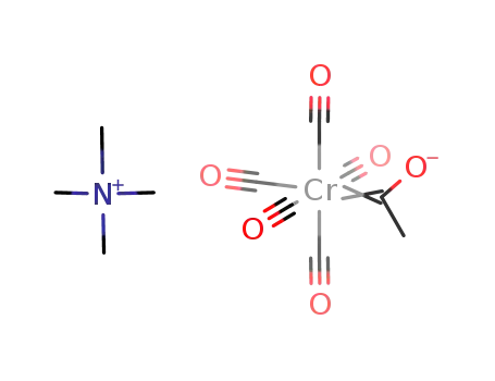 Molecular Structure of 15975-93-6 (TETRAMETHYLAMMONIUM (1-HYDROXYETHYLIDENE)PENTACARBONYLCHROMIUM)