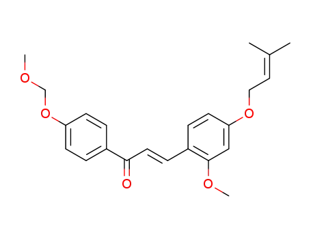 Molecular Structure of 87080-24-8 (2-Methoxy-4-(O-prenyl)-4'-methoxymethoxychalcone)