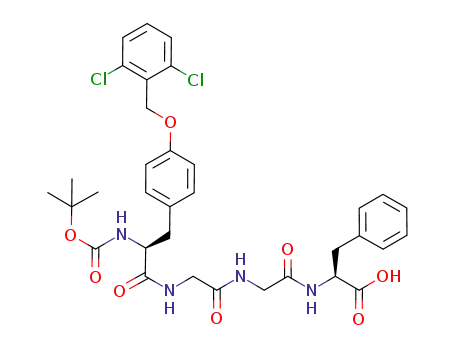 L-Phenylalanine,
O-[(2,6-dichlorophenyl)methyl]-N-[(1,1-dimethylethoxy)carbonyl]-L-tyrosyl
glycylglycyl-