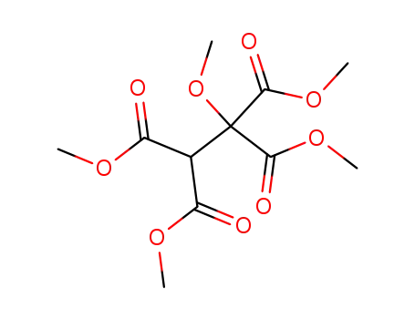 Molecular Structure of 110622-29-2 (1,1,2,2-Ethanetetracarboxylic acid, 1-methoxy-, tetramethyl ester)