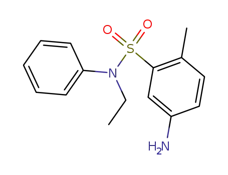 Molecular Structure of 51123-09-2 (5-Amino-N-ethyl-2-methyl-N-phenylbenzenesulphonamide)