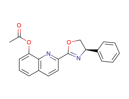 Acetic acid 2-((R)-4-phenyl-4,5-dihydro-oxazol-2-yl)-quinolin-8-yl ester