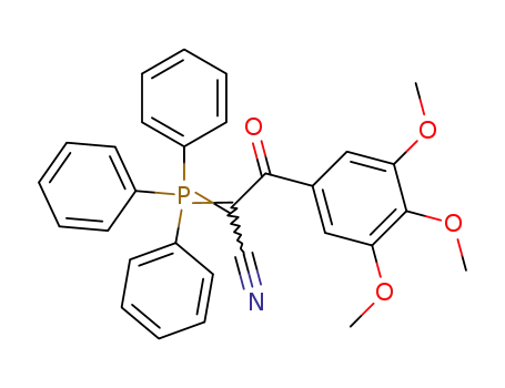 3-Oxo-3-(3,4,5-trimethoxy-phenyl)-2-(triphenyl-λ<sup>5</sup>-phosphanylidene)-propionitrile