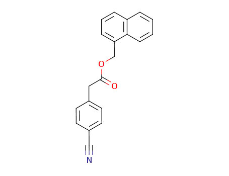 Molecular Structure of 143659-31-8 (1-Naphthylmethyl 4-cyanophenylacetate)