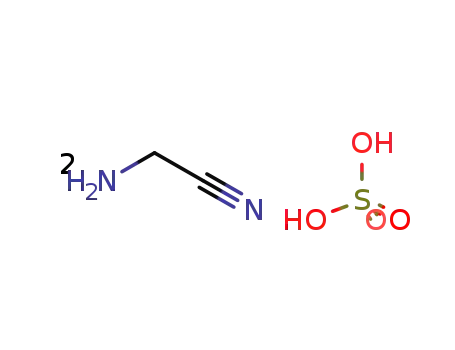 Molecular Structure of 5466-22-8 (Aminoacetonitrile sulfate)
