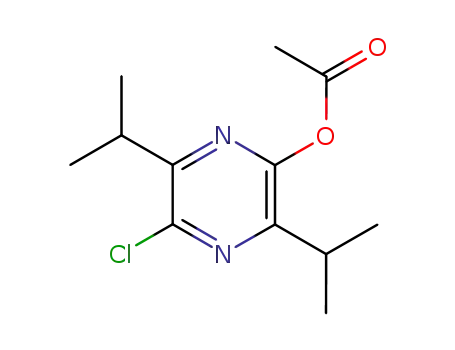 Molecular Structure of 87386-72-9 (2-acetoxy-5-chloro-3,6-diisopropylpyrazine)