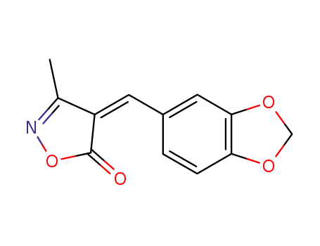 5(4H)-Isoxazolone, 4-(1,3-benzodioxol-5-ylmethylene)-3-methyl-