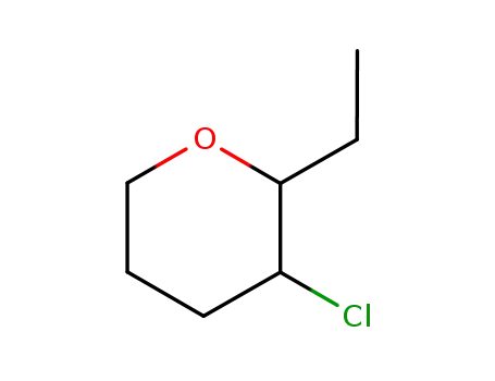 Molecular Structure of 31535-06-5 (3-chloro-2-ethyltetrahydro-2H-pyran)