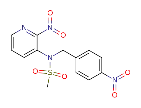 N-p-nitrobenzyl-N-(2-nitro-3-pyridyl)methanesulphonamide