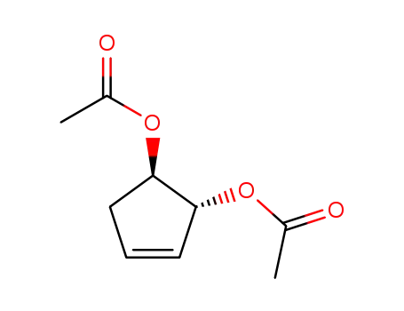 Molecular Structure of 59415-75-7 (3-Cyclopentene-1,2-diol, diacetate, trans-)