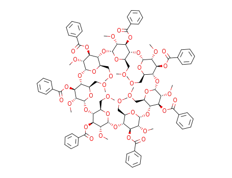 Molecular Structure of 114797-69-2 (Heptakis(2,6-di-O-methyl-3-O-benzoyl)-β-cyclodextrin)