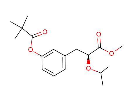 (2S)-3-(3-pivaloyloxyphenyl)-2-isopropoxypropionic acid methyl