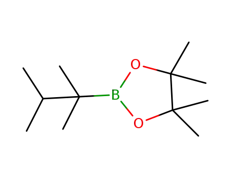Molecular Structure of 99810-79-4 (1,3,2-Dioxaborolane, 4,4,5,5-tetramethyl-2-(1,1,2-trimethylpropyl)-)