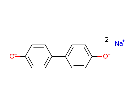 Molecular Structure of 19480-93-4 (Disodium 4,4'-biphenyldiolate)