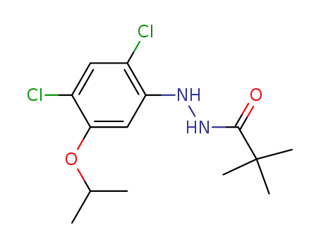 Molecular Structure of 51167-18-1 (2'-[2,4-dichloro-5-(1-methylethoxy)phenyl]-2,2-dimethylpropionohydrazide)