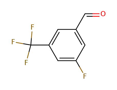 Molecular Structure of 188815-30-7 (3-FLUORO-5-(TRIFLUOROMETHYL)BENZALDEHYDE)