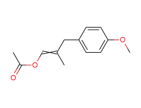 Molecular Structure of 77104-98-4 (1-acetoxy-2-methyl-3-(4-methoxyphenyl)propene)