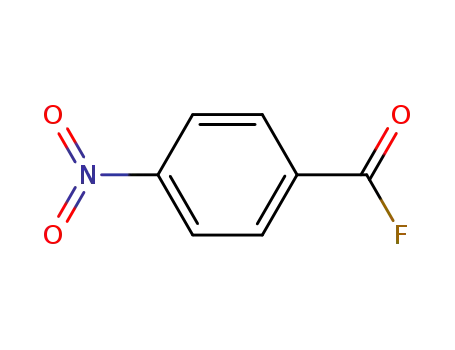 Molecular Structure of 403-50-9 (Benzoyl fluoride, 4-nitro- (9CI))