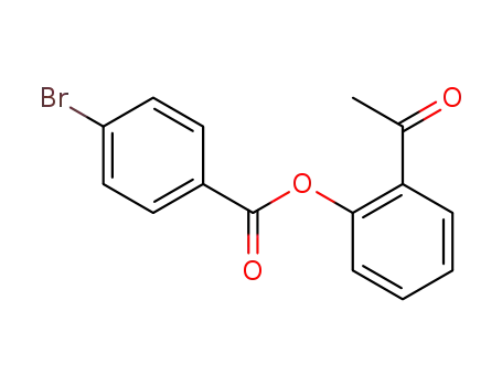 Molecular Structure of 36695-16-6 (Benzoic acid, 4-bromo-, 2-acetylphenyl ester)