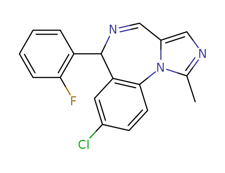 8-Chloro-6-(2-fluorophenyl)-1-methyl-6H-Imidazo[1,5-a][1,4]benzodiazepine(59469-74-8)