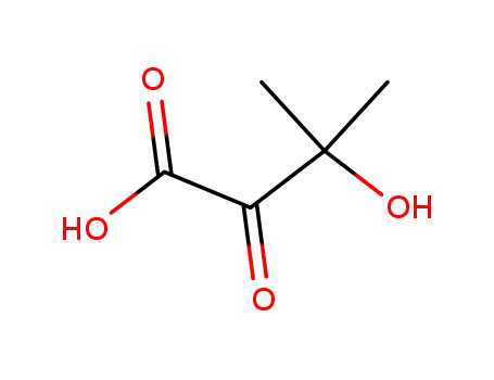 Molecular Structure of 6546-31-2 (Butanoic acid, 3-hydroxy-3-methyl-2-oxo-)