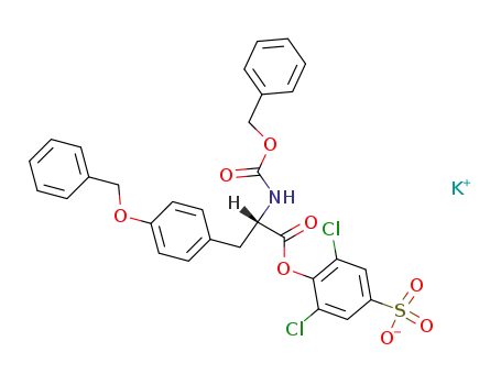 L-Tyrosine, N-[(phenylmethoxy)carbonyl]-O-(phenylmethyl)-,
2,6-dichloro-4-sulfophenyl ester, monopotassium salt