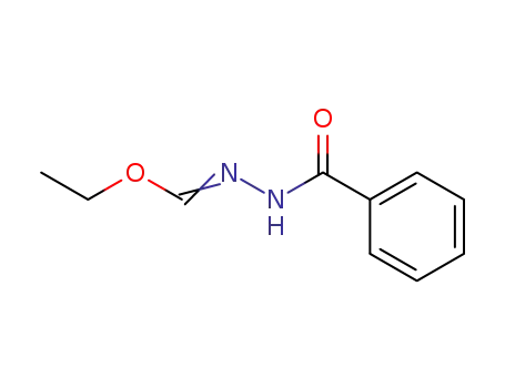 Molecular Structure of 55711-59-6 (<i>N</i>'-benzoyl-formohydrazonic acid ethyl ester)