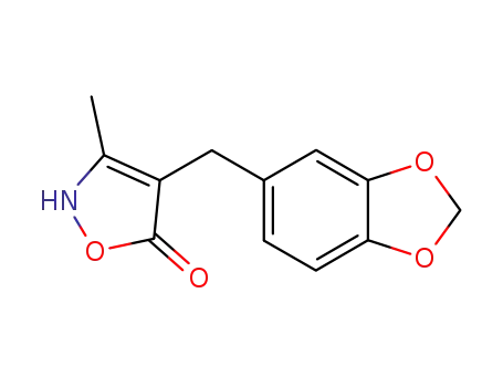 5(2H)-Isoxazolone, 4-(1,3-benzodioxol-5-ylmethyl)-3-methyl-