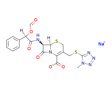 5-Thia-1-azabicyclo[4.2.0]oct-2-ene-2-carboxylicacid,7-[[(2R)-2-(formyloxy)-2-phenylacetyl]amino]-3-[[(1-methyl-1H-tetrazol-5-yl)thio]methyl]-8-oxo-,sodium salt (1:1), (6R,7R)-