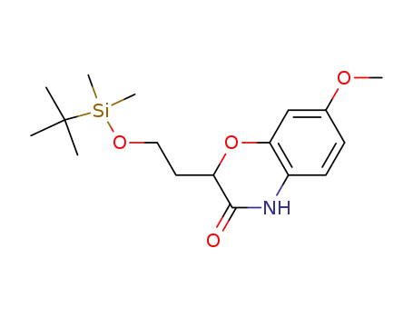 2-(2-tert-butyldimethylsiloxyethyl)-3,4-dihydro-7-methoxy-3-oxo-2H-1,4-benzoxazine