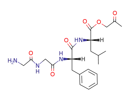 L-Leucine, N-[N-(N-glycylglycyl)-L-phenylalanyl]-, 2-oxopropyl ester
