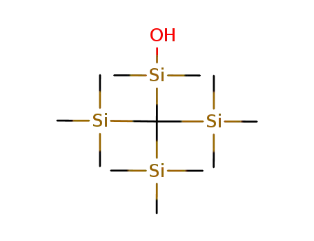 Molecular Structure of 77548-02-8 (Silanol, dimethyl[tris(trimethylsilyl)methyl]-)